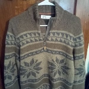 Men's sz.44 Bruno Cucinelli cashmere zip-up